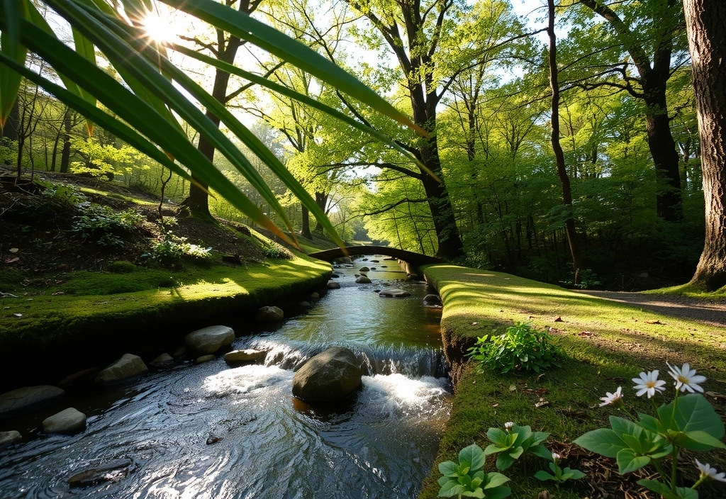 Serene nature scene representing natural beauty and wellness