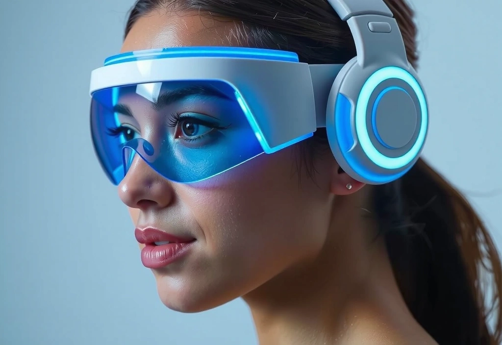 Lumisense LED Therapy Mask in use on a face